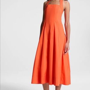ALC Poppy Pleated Halter Midi Dress